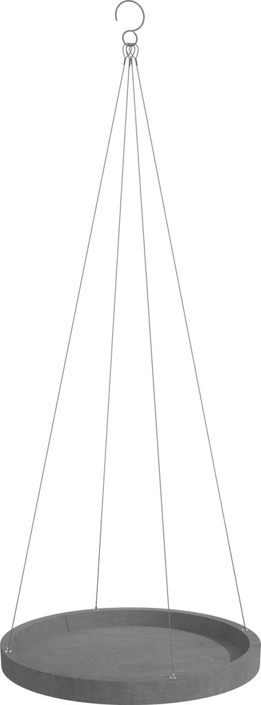 Ecopots Hängende Untersetzer für Blumentöpfe - L 36 cm x H 3 cm - Innen- und Außenbereich