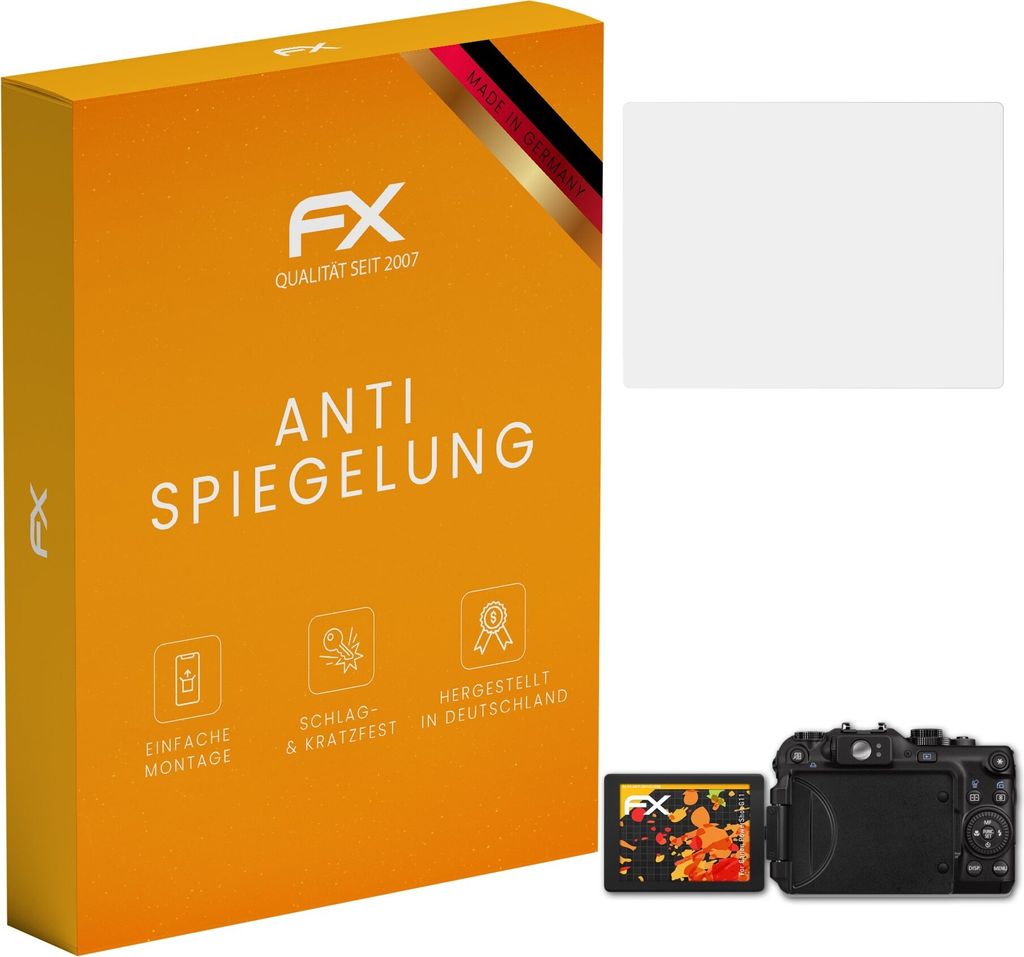 atFoliX FX-Antireflex 3x Schutzfolie kompatibel mit Canon PowerShot G11 Displayfolie