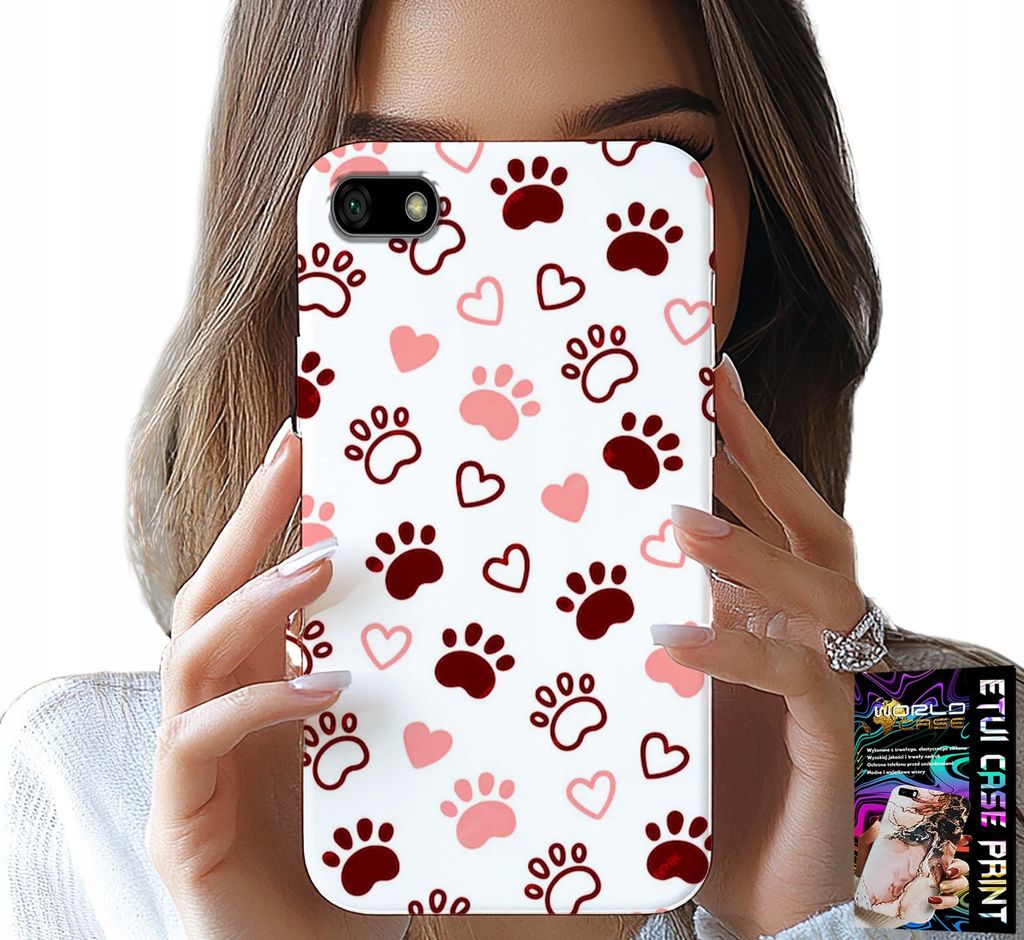 Hülle Für Huawei Y5 2018 - Hundepfoten Auf Weissem Hintergrund, Hund, Katze, Bär