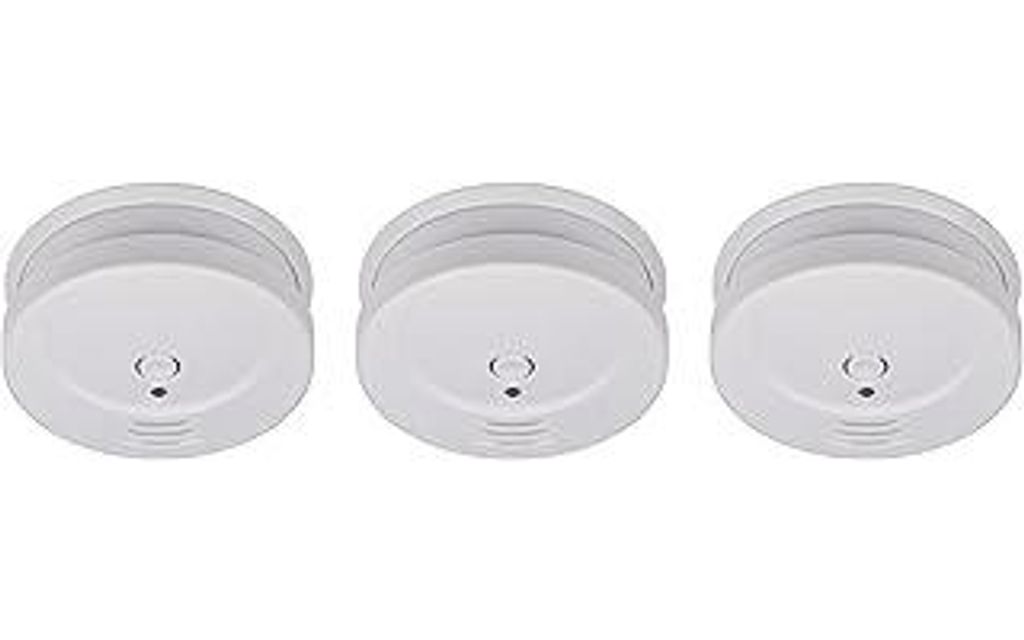 Brennenstuhl Rauchmelder Set, 3X RM C 9010 mit austauschbarer Batterie ( nach EN 14604, durchdringendes Alarmsignal) weiß