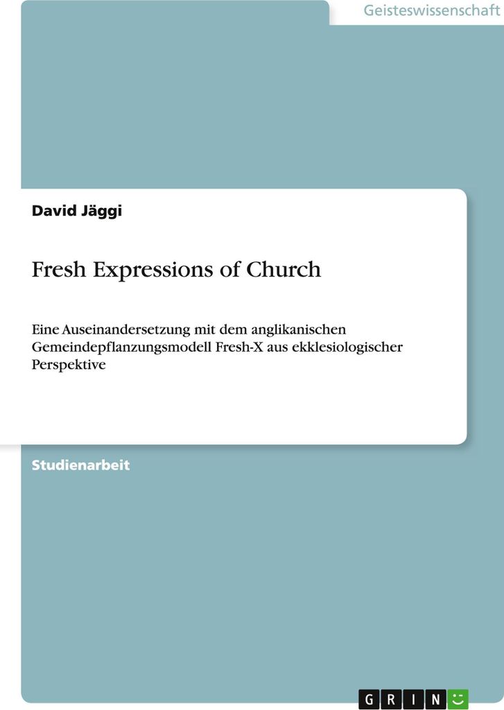 Fresh Expressions of Church