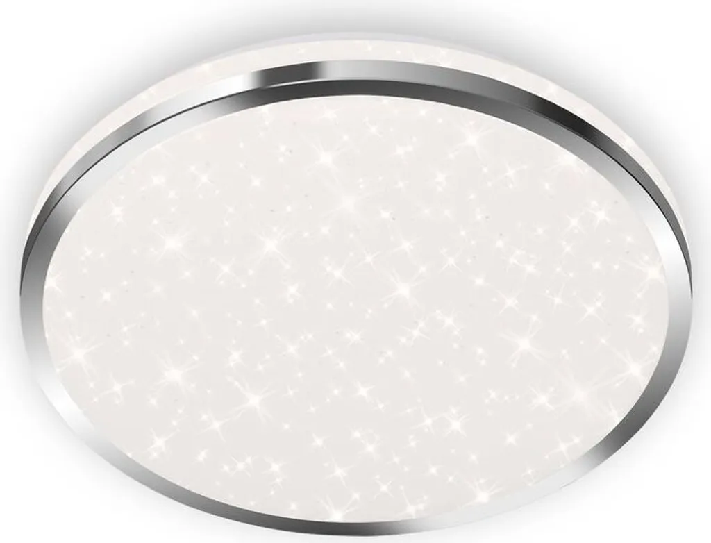 Plafonnier Salle de Bain LED 12W 1200 Lumens IP44 Briloner Acorus Chrome