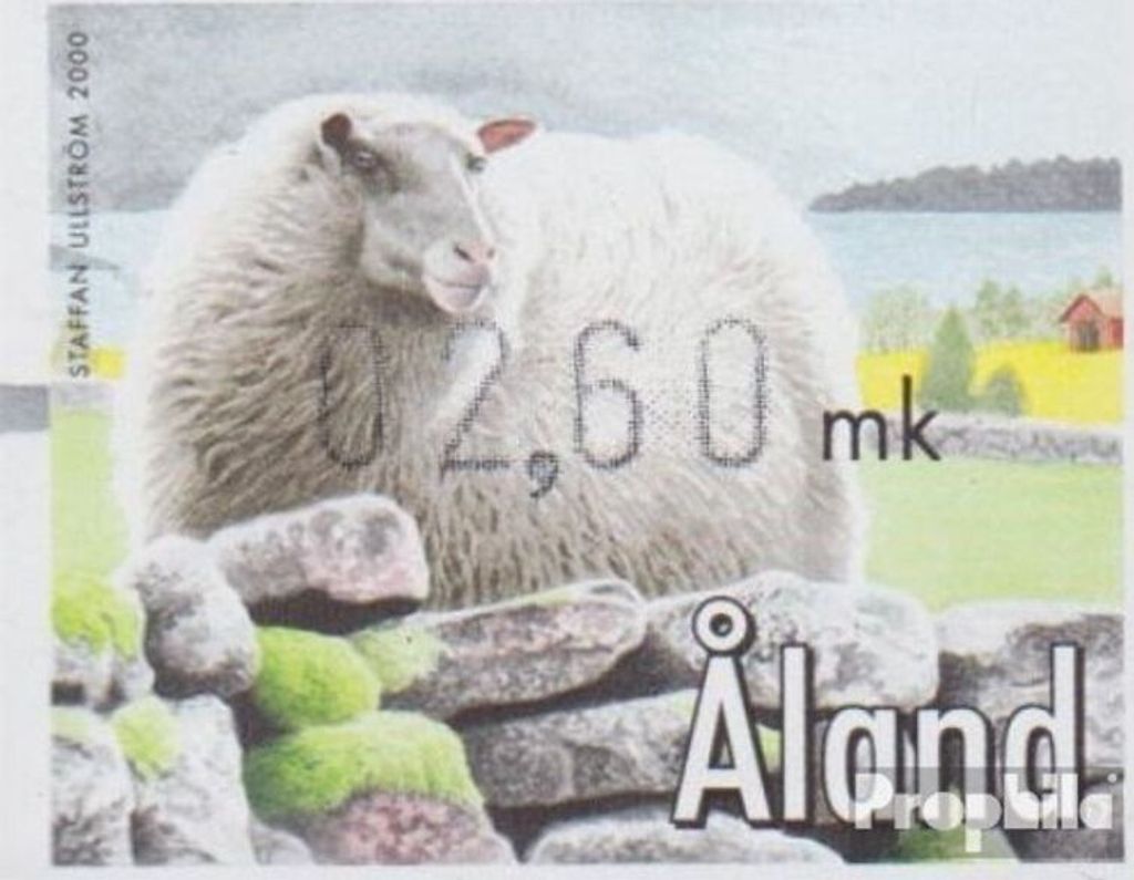Briefmarken Finnland - Aland 2000 Mi ATM11, 2,60 Nominale postfrisch Automatenmarke - Schaf
