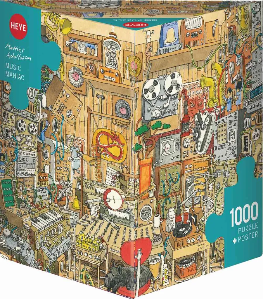 Puzzle 1000 pièces pour adultes Music Maniac Heye thématique musique
