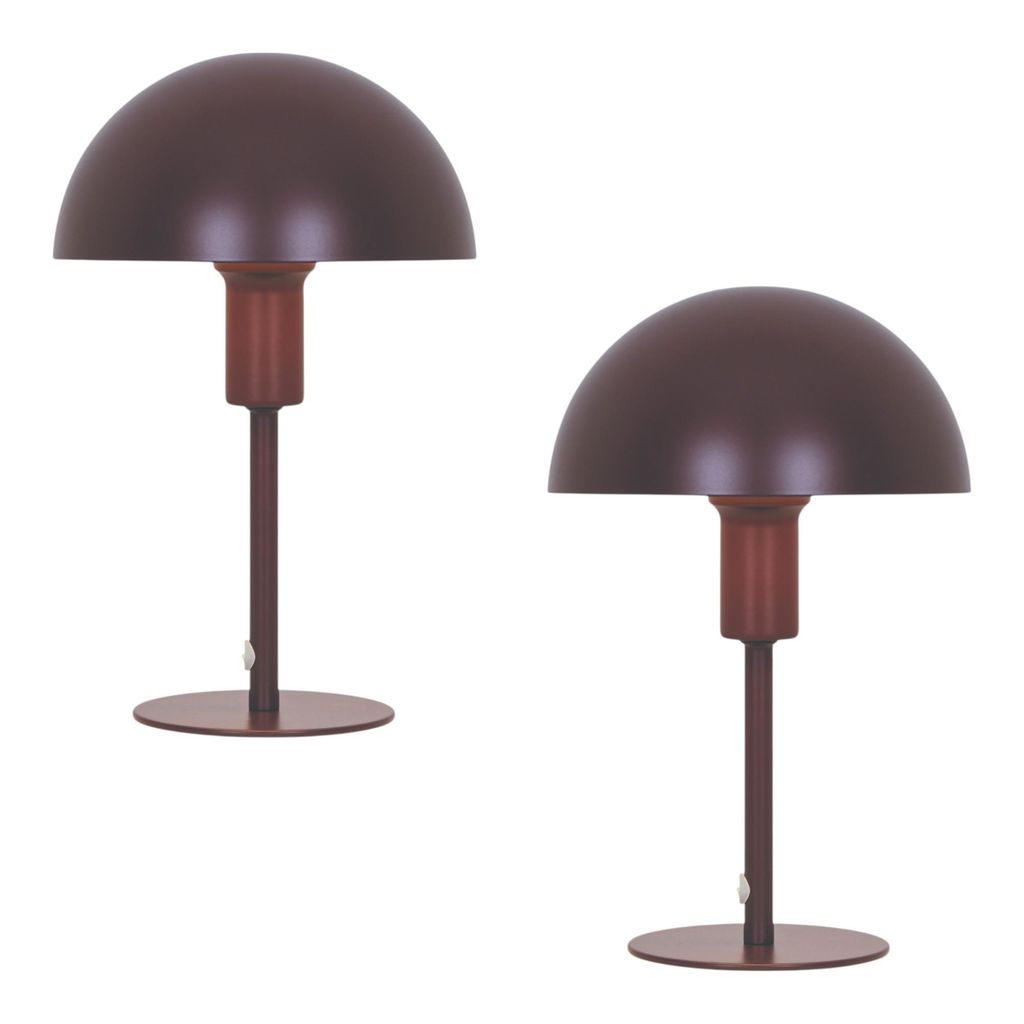 2er Set | Ellen Mini | Tischlampe | Bordeaux Produktbild 