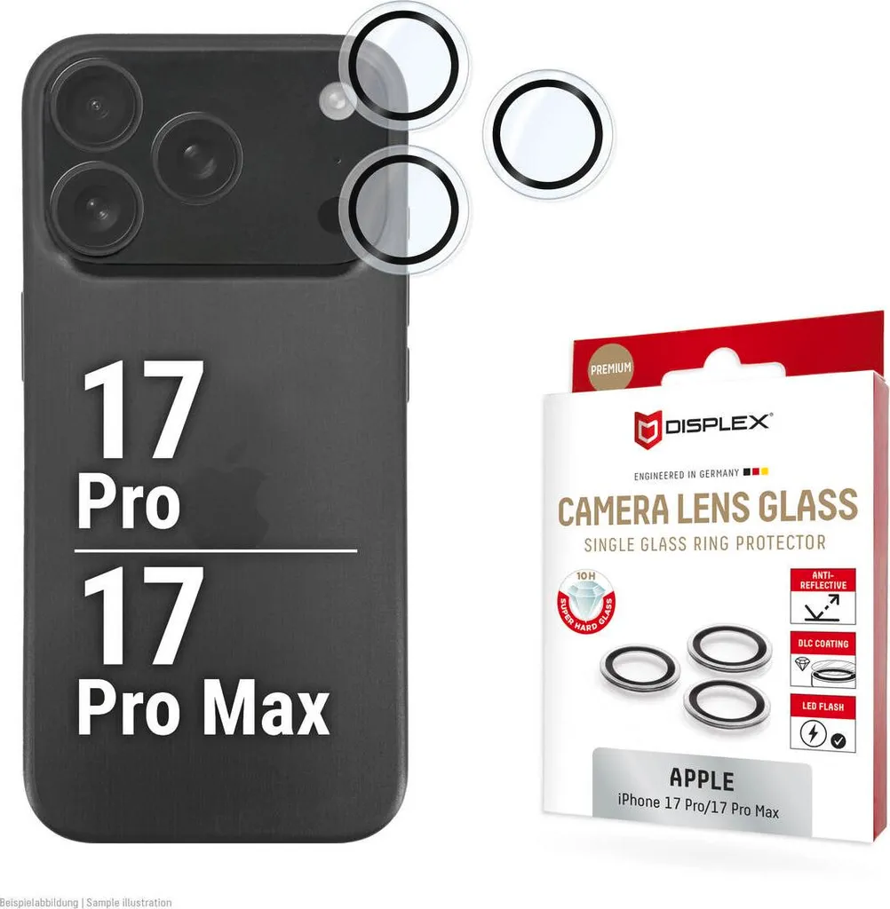 Proteggi Lenti Displex CamGlass - Vetro 10H Antigraffio iPhone/Samsung