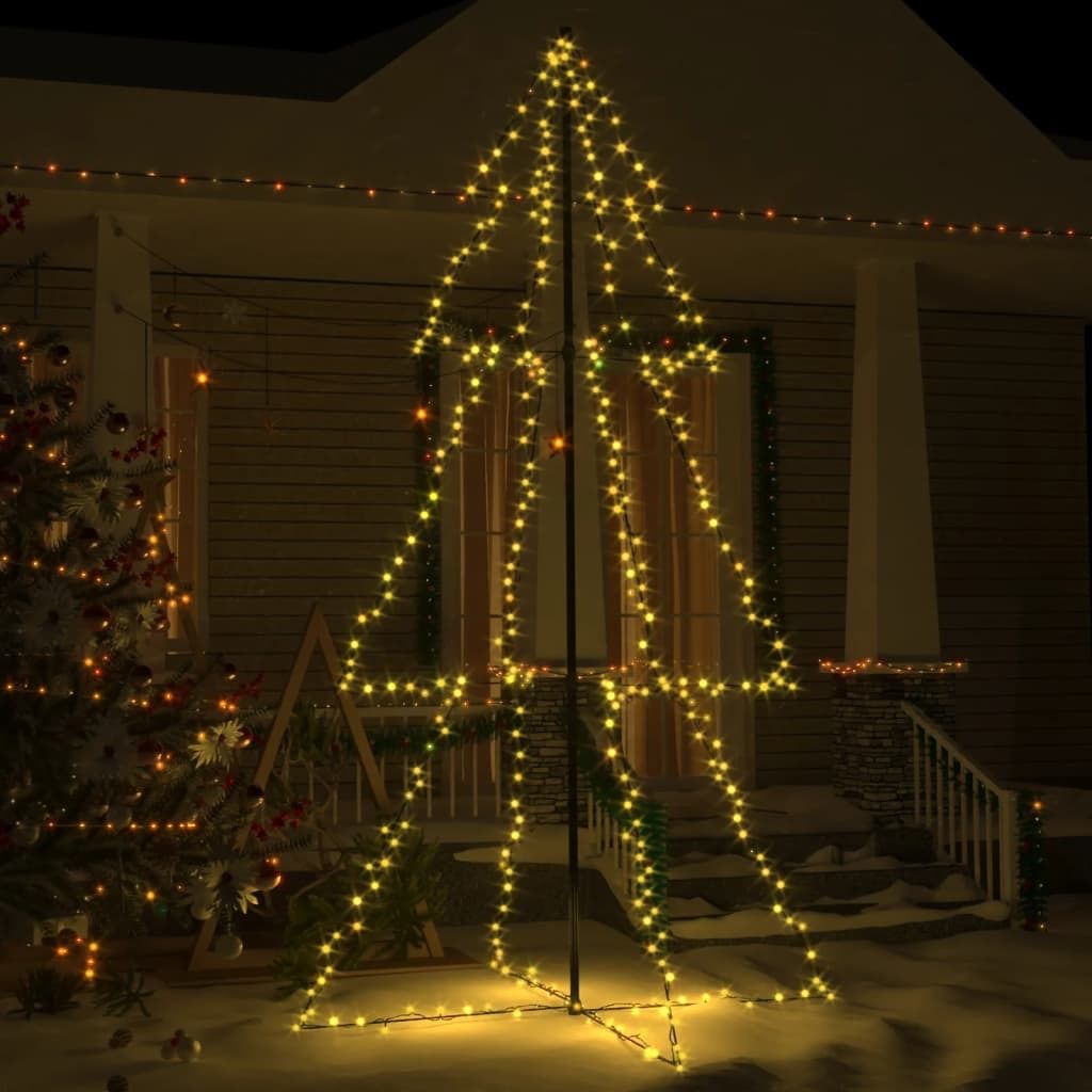 "2026 Aktion"Weihnachtsbaum in Kegelform 300 LEDs - CLORIS - Indoor & Outdoor 120x220cm DE473682 - Künstliche Weihnachtsbäume