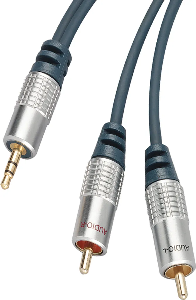 Câble audio pour platine vinyle et amplificateur 2 RCA mâle vers mâle