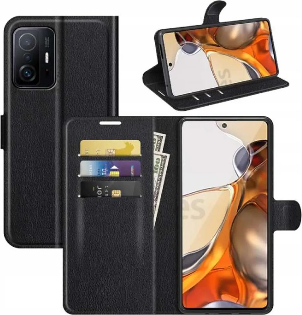 Custodia Portafoglio In Pelle PU Per Xiaomi Mi11T E Mi11T Pro – Flip Con Slot Per Carte, Stand E Chiusura Magnetica, Blu