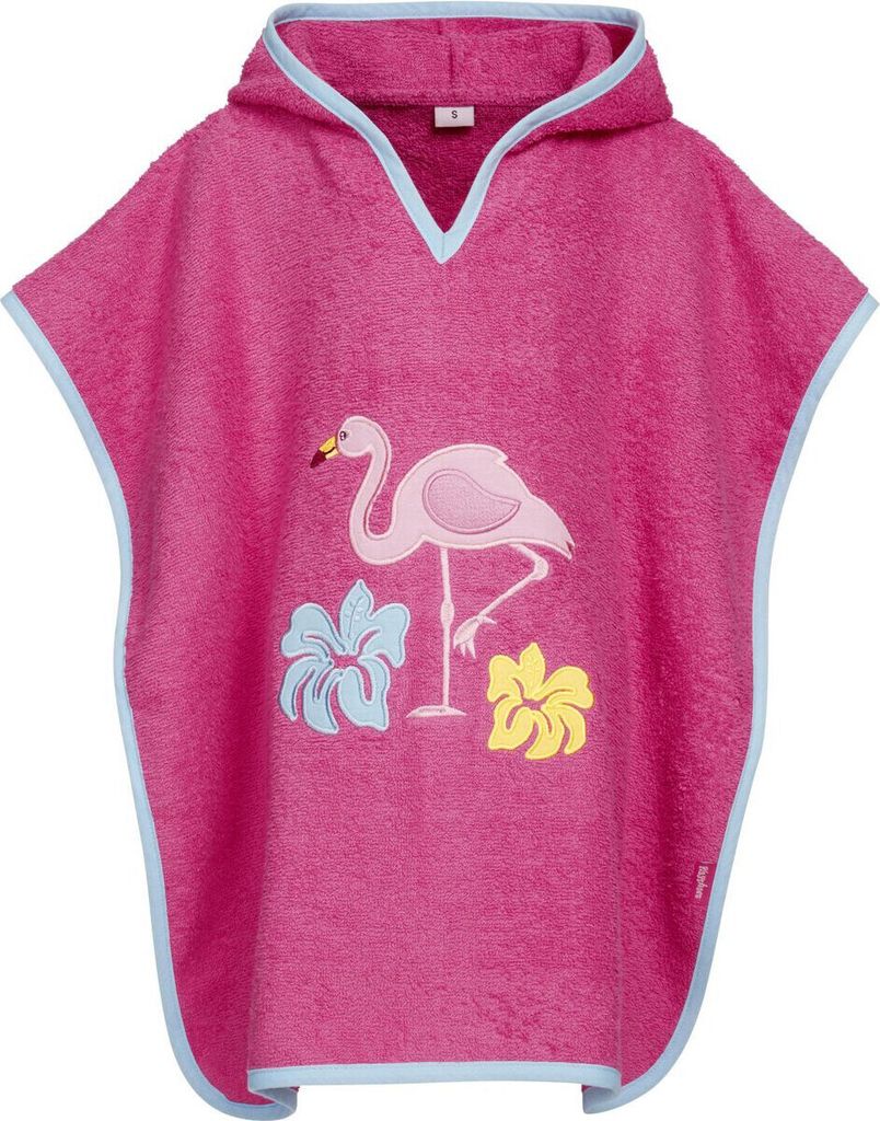 Playshoes Badeponcho Frottee Flamingo Pink S (0-4 Jahre) Produktbild 