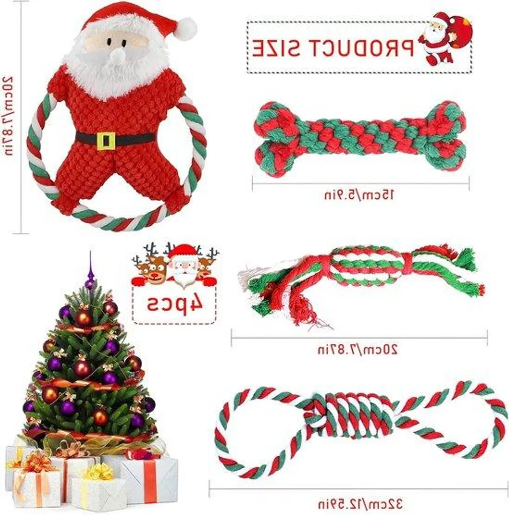 Jouets pour Chiens Anti-Ennui : Kit Complet avec Laisse et Peluches