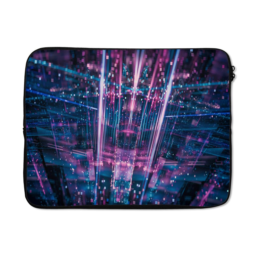 MuchoWow Laptop Hülle 13 Zoll Geometrische Strahlen Laptoptasche - Laptophülle - Sleeve - Rundumschutz