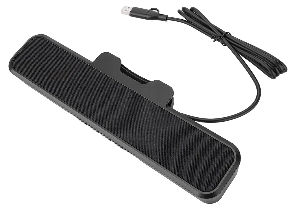 Haut-parleur USB pour PC avec contrôle volume et micro pour écran PC