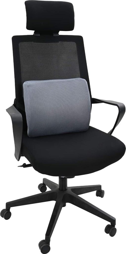 vidaXL Rückenkissen Grau Viscoschaum 36 x 30 x 12 cm