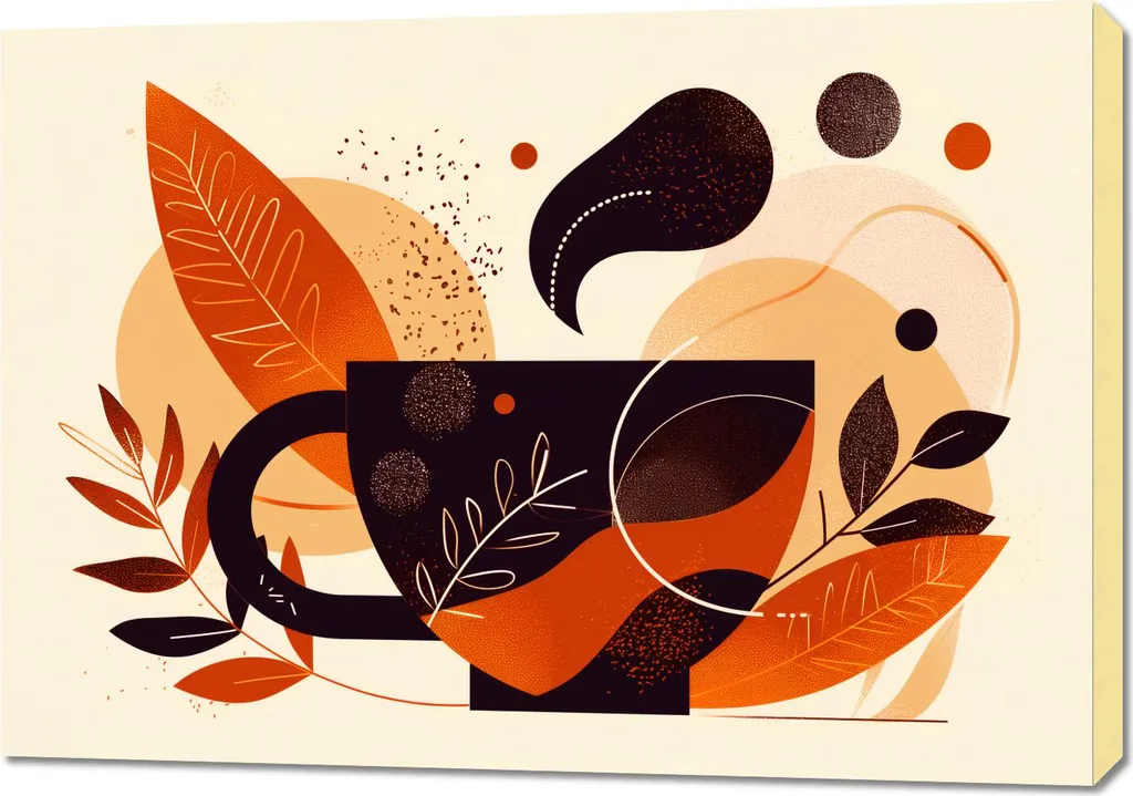 Éventail de chaleur Tableau 100x70 cm Couleurs Chaudes Format XXL