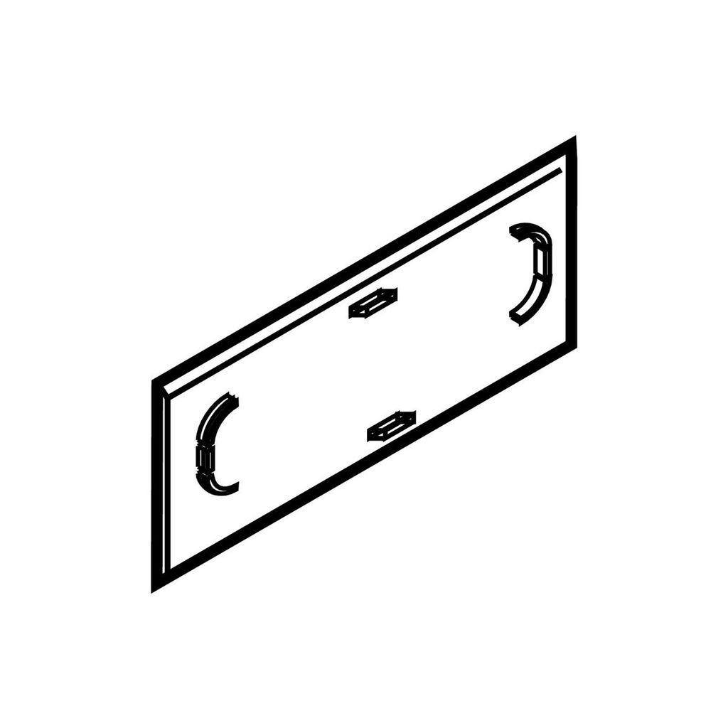BLUM TANDEMBOX antaro Abdeckkappe Logo "blum", Kunststoff Seidenweiß