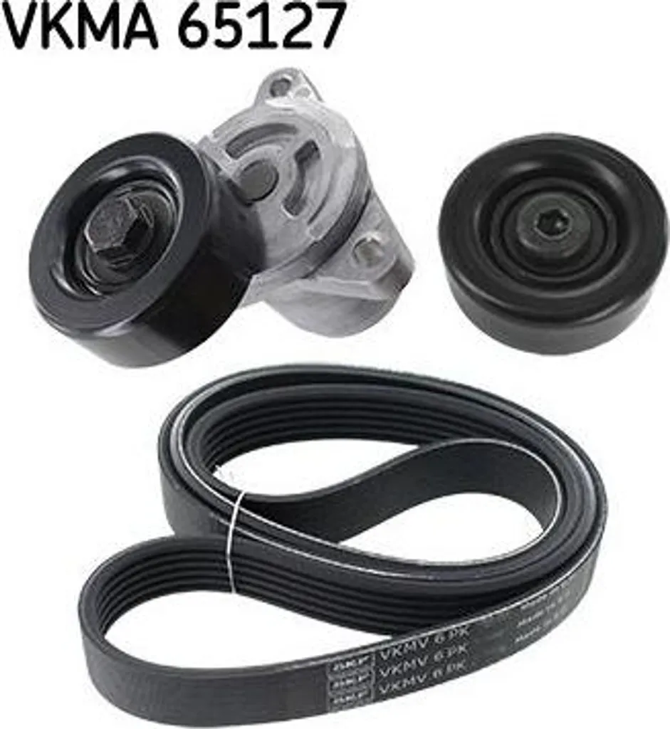 Stop aux bruits moteur avec le kit courroies SKF VKMA 65127 pour Kia