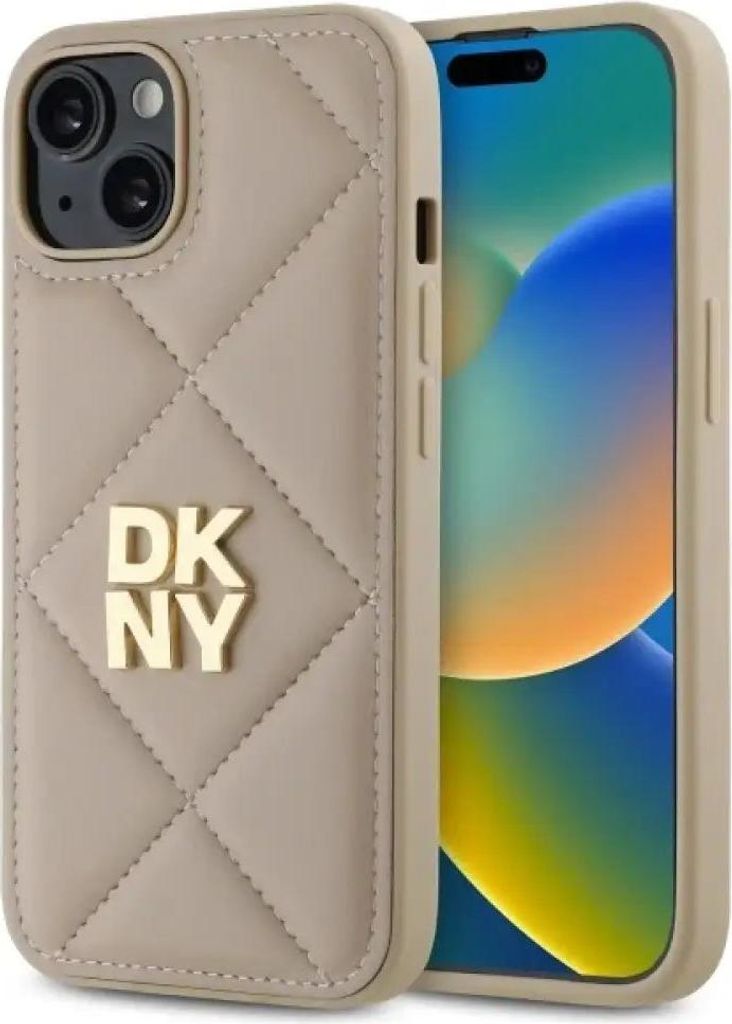 Etui Dkny Quilted Stack Logo Na Iphone 14 - Beżowe Obrázek produktu 