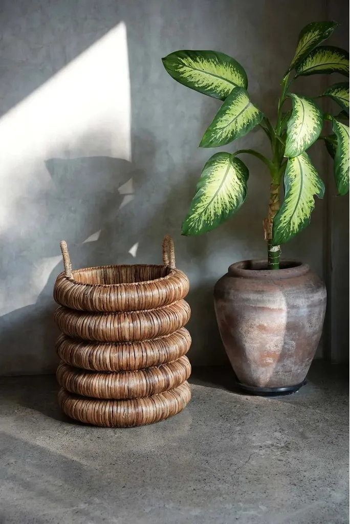 Panier de rangement pour linge et jouets Rootz Chunky - Style naturel - 2