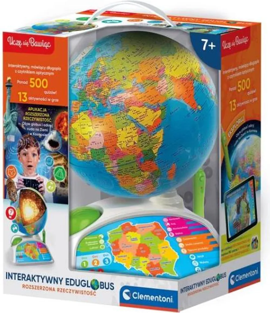Globe interactif Clementoni 50847 - Jeu éducatif avec stylo parlant - 9