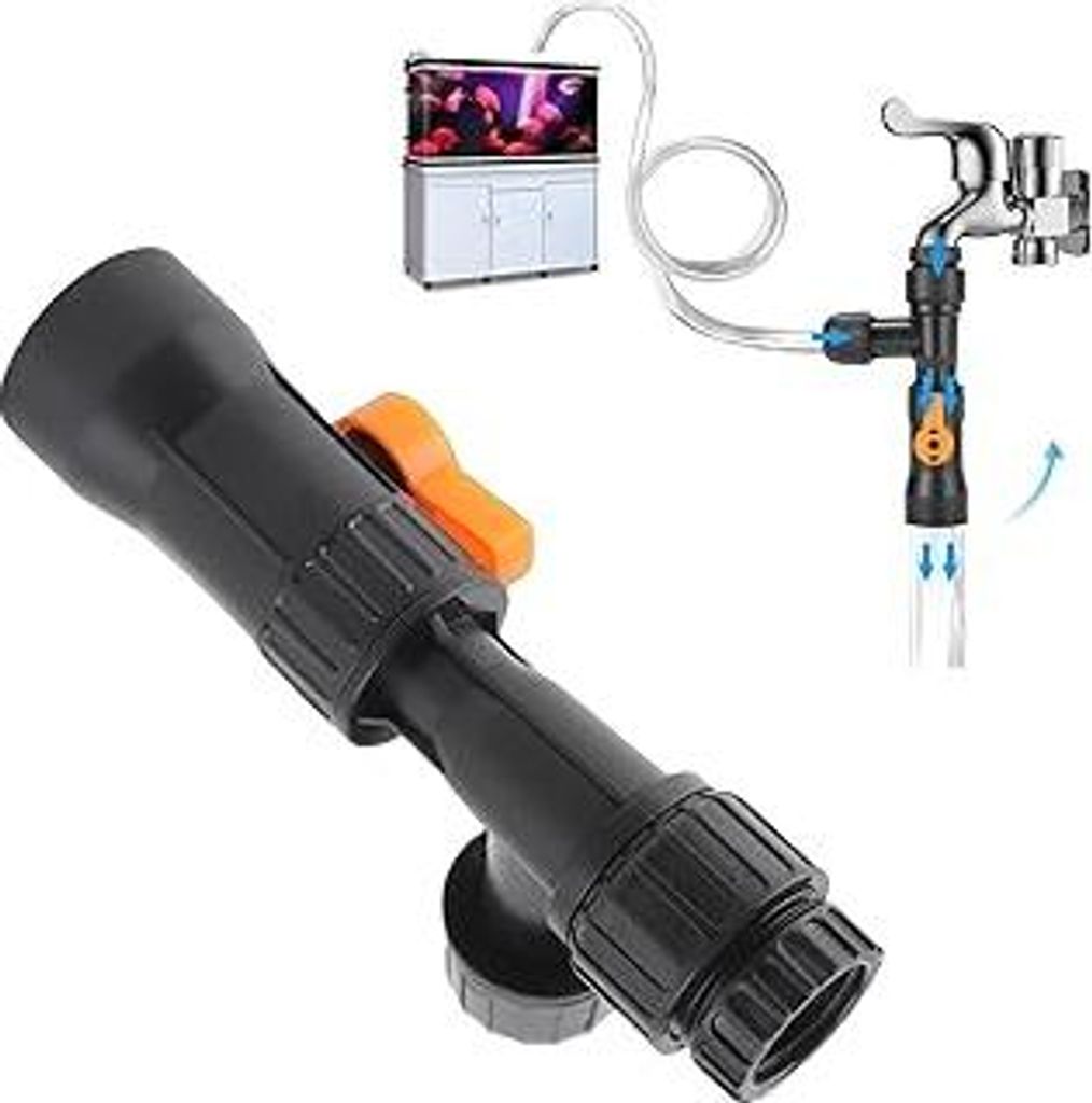 Tbest Aquarium wasserwechsel Wasserhahn, Wasserwechsel Set Aquarium,Wasserwechsler Für Aquarien,Python-Vakuumteile,Obere Flosse,Wasserhahn Für