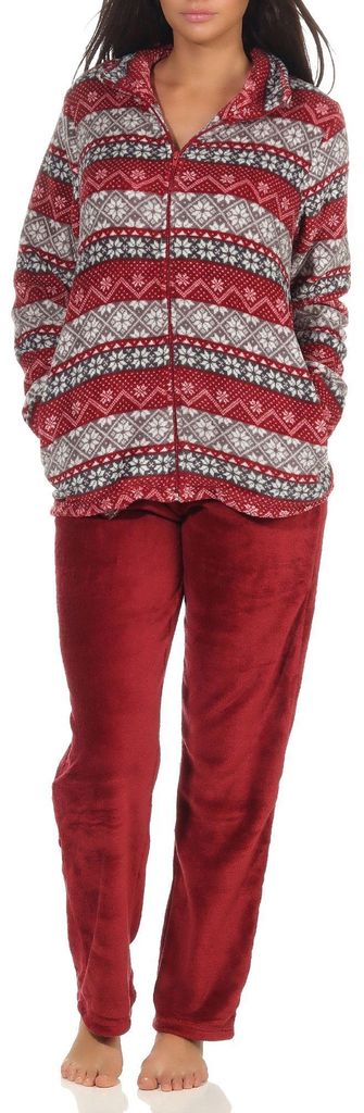 Kuscheliger Damen Hausanzug aus  in tollem Norweger Design Produktbild 