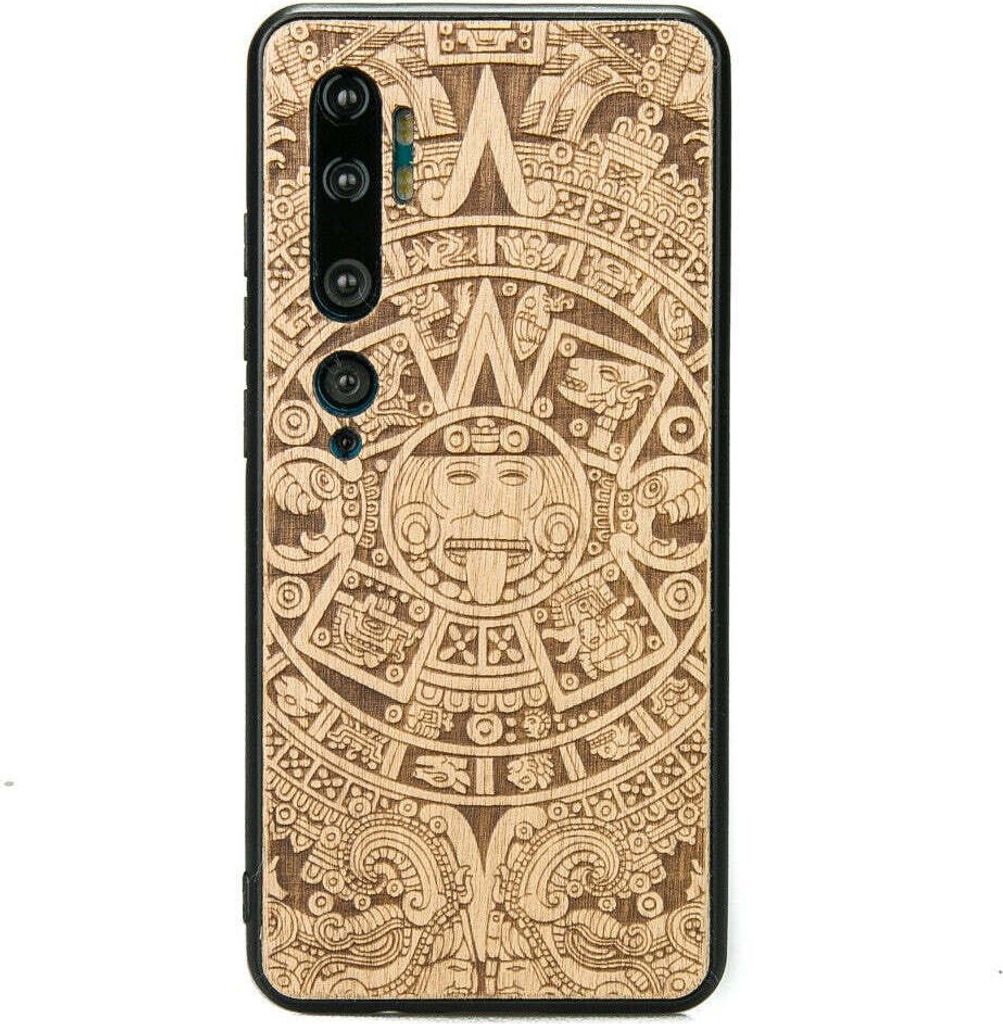 Holzhülle Bewood für Xiaomi Mi Note 10 / 10 Pro, Aniegre Aztekischer Kalender