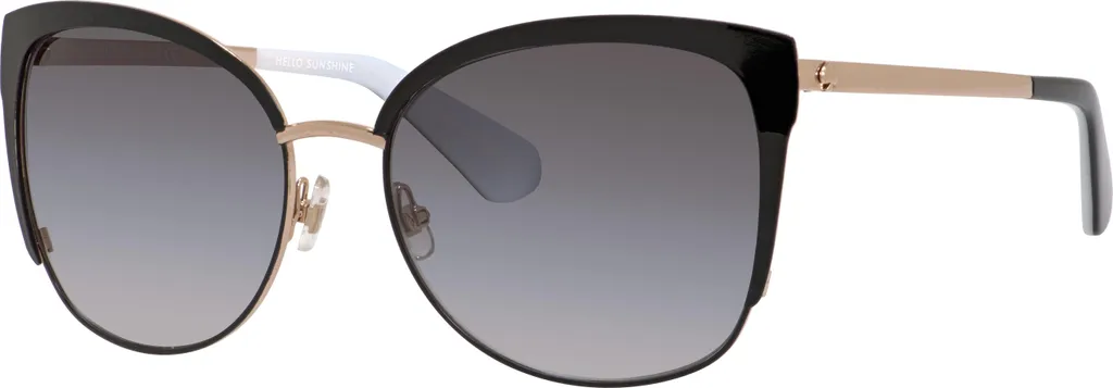 Lunettes de Soleil Femme Rectangulaires Kate Spade GENICE Noir Chic 57mm