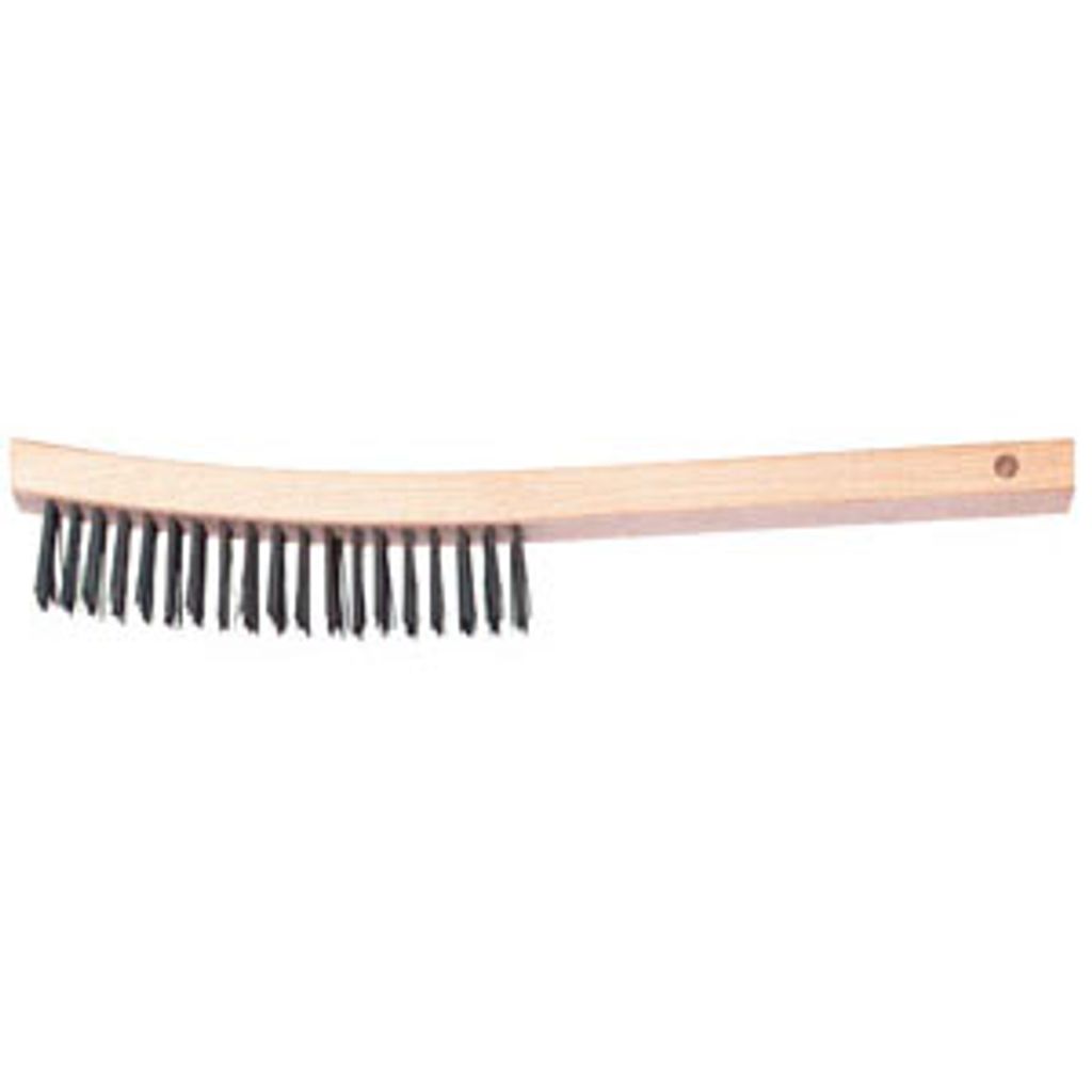 PFERD TOOLS Handbürste mit langem Griff HBU 3reihig Stahl-Draht-Ø 0,35 mm universell einsetzbar 10 Stk
