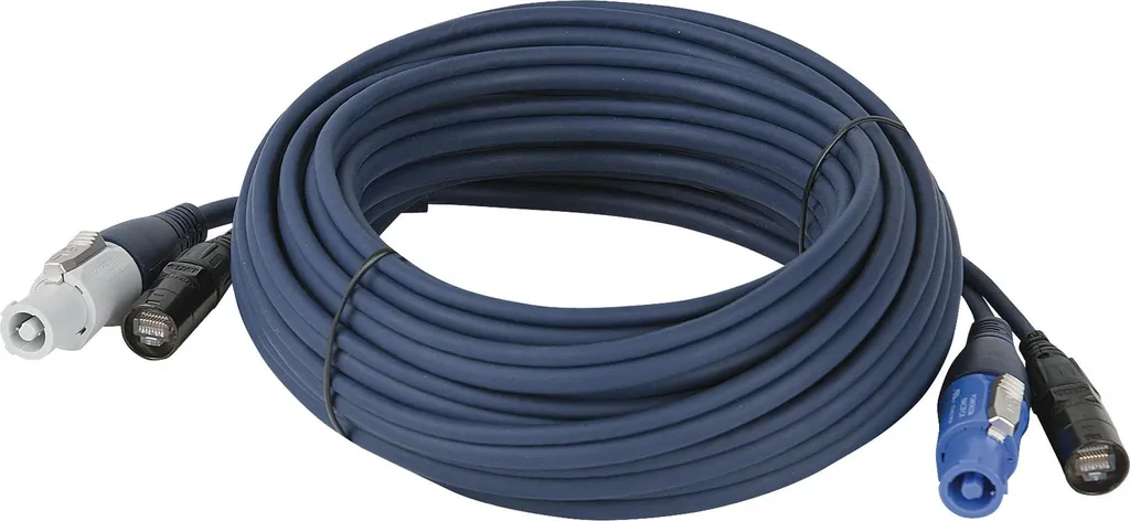DAP Neutrik powerCON etherCON Extension Cable - Câble Combiné Pro 10m