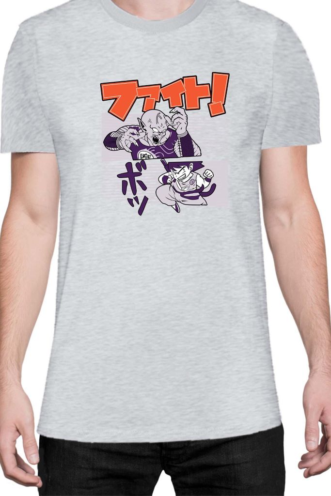 Herren T-Shirt Manga Japan Anime Comics Animation Dbz 020, Man 3XL / Grau