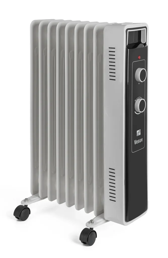 Radiateur 2000W G21 Vesuv 9 ailettes à inertie fluide et blanc pur