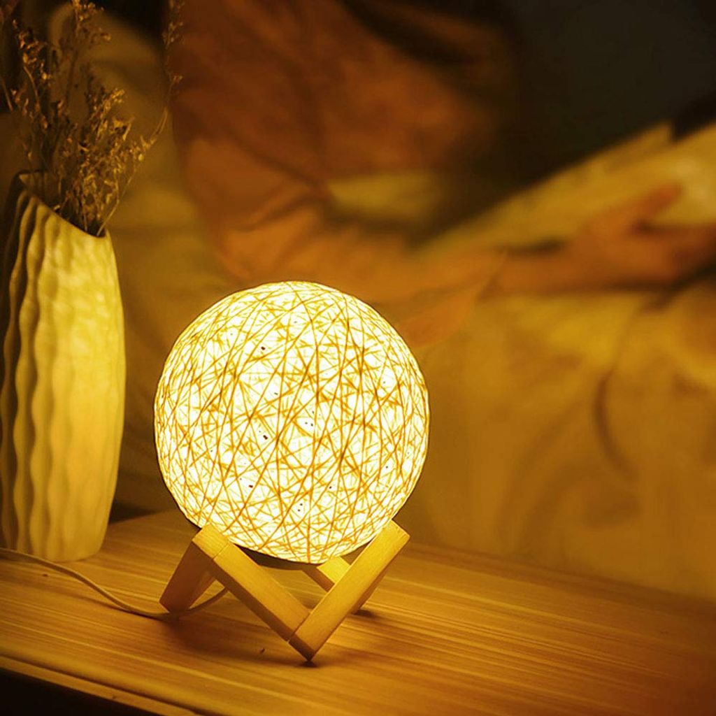 3D LED Kristall Tischlampe Nachtlicht Geburtstag Weihnachten Expressversand DE 
