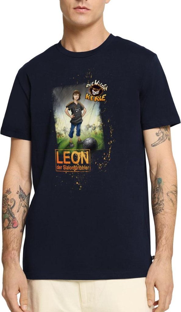 Spreadshirt Die Wilden Kerle Leon Männer Premium T-Shirt, L, Navy