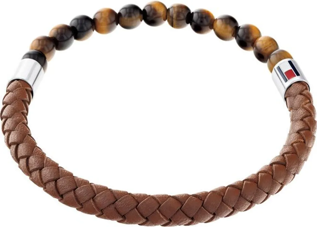 Bracelet œil de tigre en cuir pour homme - Accessoire idéal pour cadeau