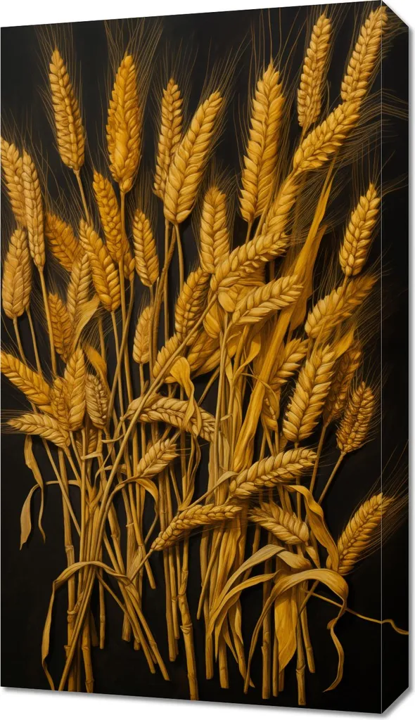 Tendenza Oro: Quadro 40x70 cm Raccolto Dorato per la tua Casa
