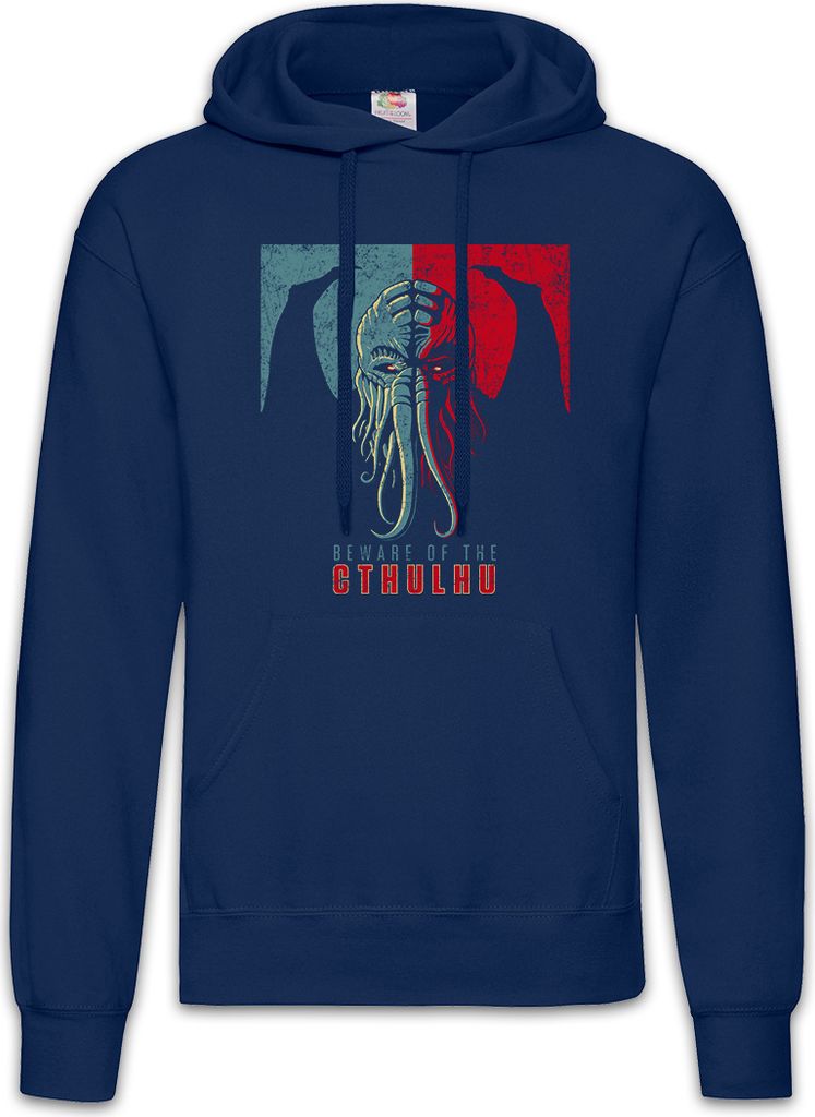 Urban Backwoods Of Cthulhu, Herren Hoodie, Farbe: Navy, Größe: 2XL