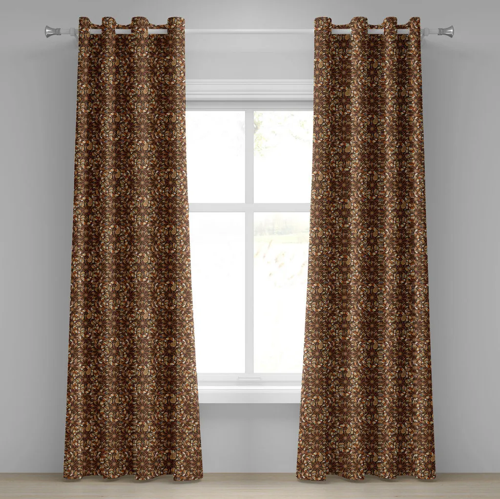 Tenda Asiatica ABAKUHAUS 280x245cm | Stile Etnico e Foglie Beige
