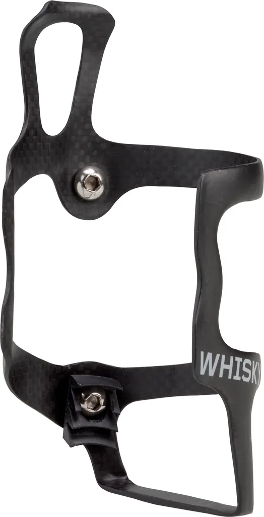 Porte-bidon vélo latéral Whisky No.9 SEL en carbone mat pour accès gauche