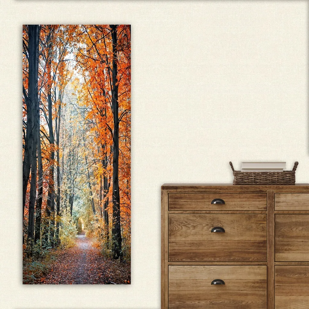 Tableau sur toile coloré grand format 50x120 cm pour décoration murale
