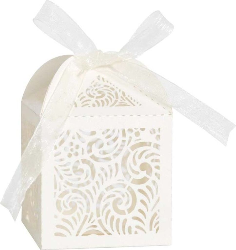 50 Pack Laser Cut Favor Boxen, Party Favor Boxen Für Bridal Shower Jahrestag Hochzeit Party Favor