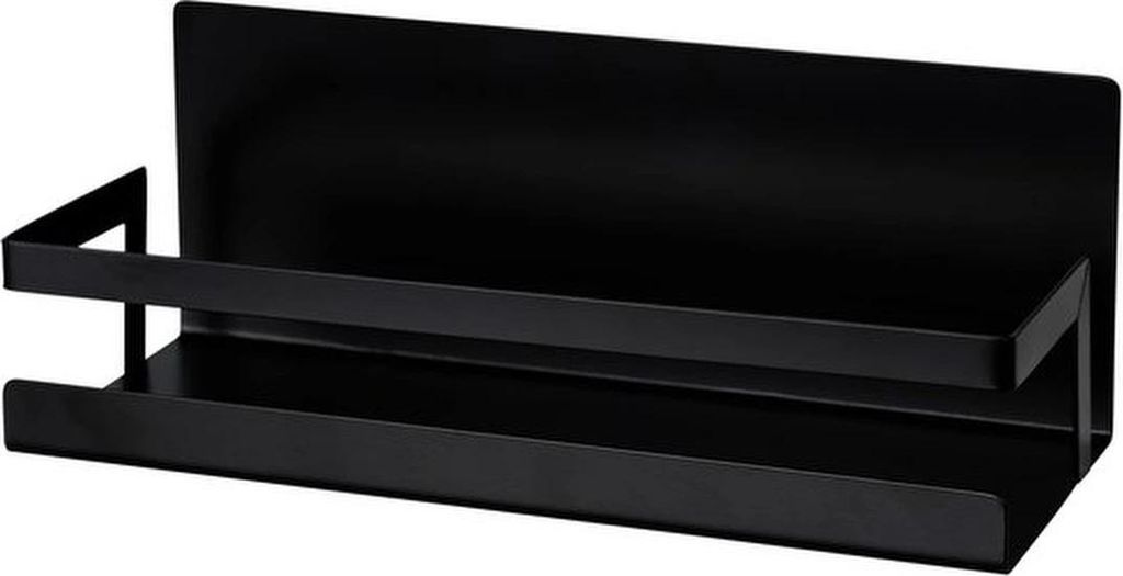 Unyqoos Magnetisches Kräuterregal für die Außenküche mit vielseitigen Befestigungsoptionen in Schwarz