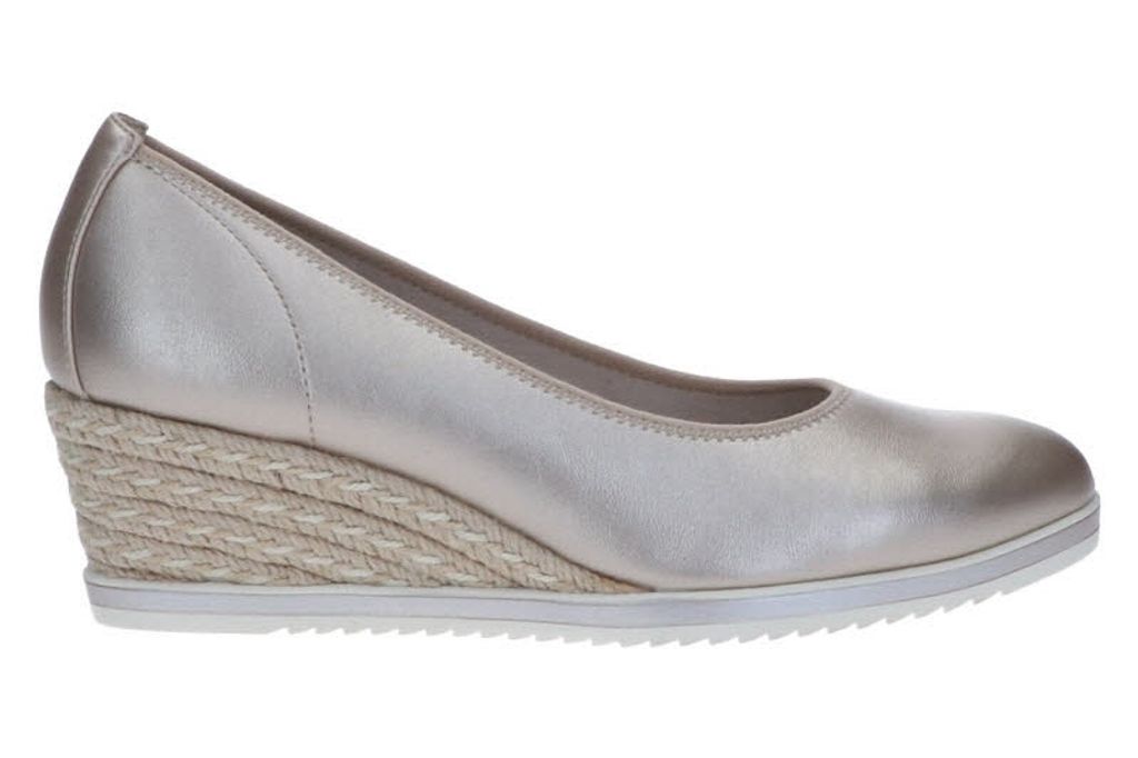 Tamaris Damen Pumps Lack Metallic Keilabsatz Bastoptik Produktbild 9