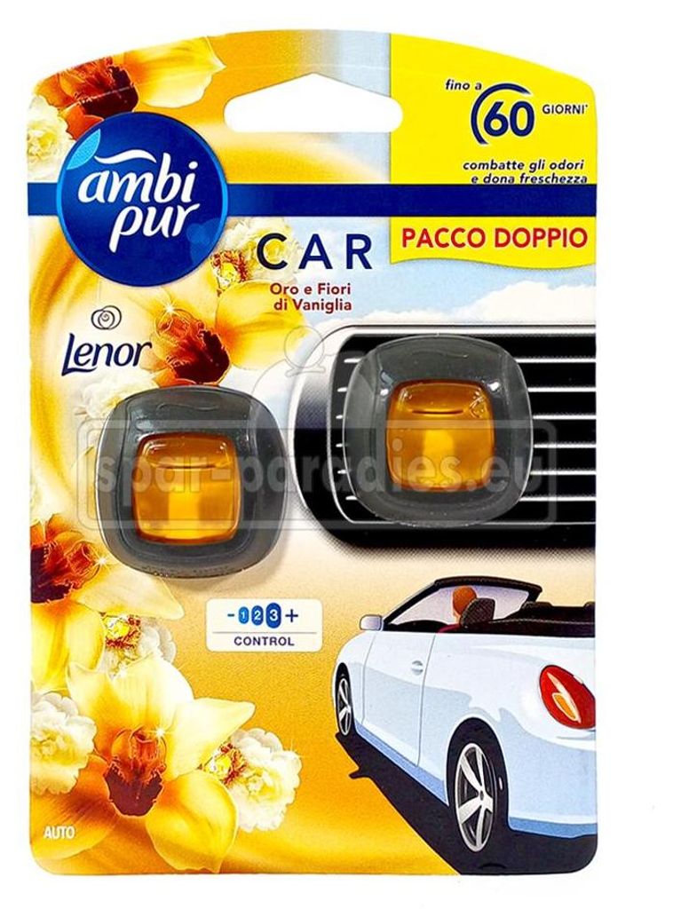 Osviežovač vzduchu do auta Ambi Pur Gold & Vanilla Blossom Obrázok produktu 