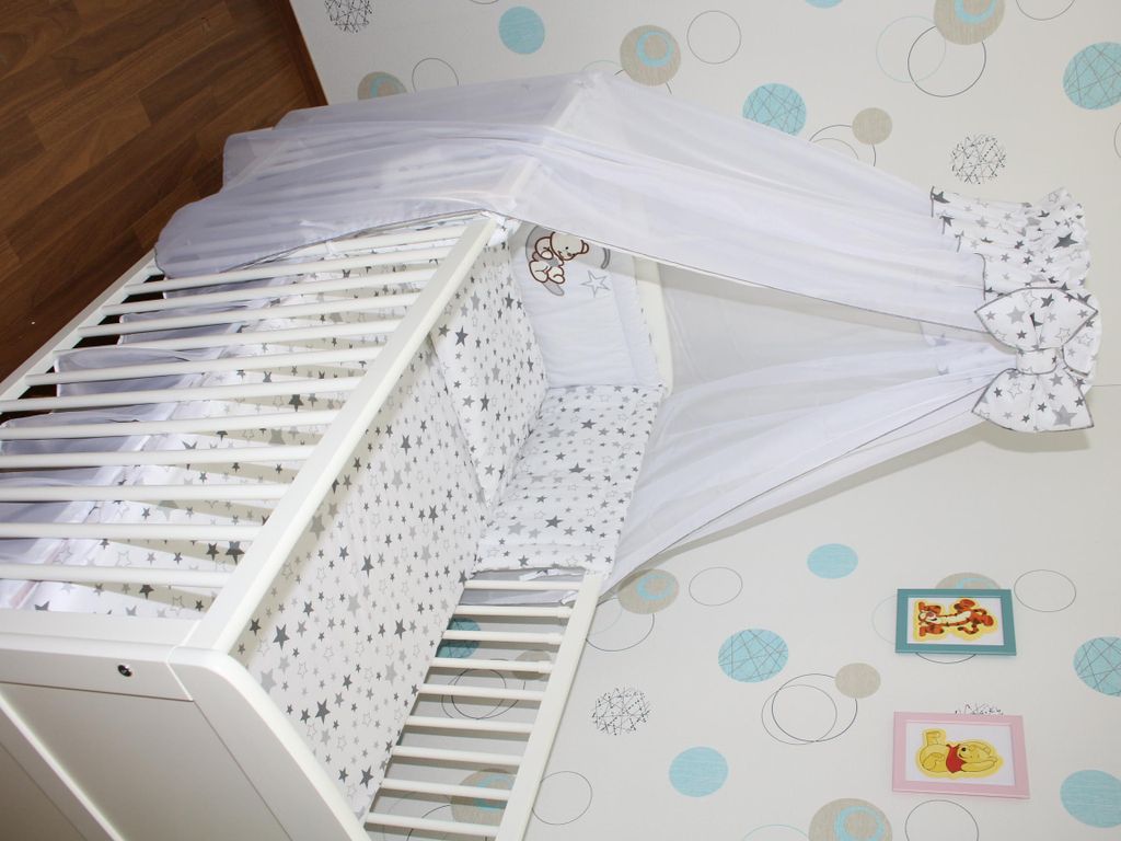 5 teiliges Baby Bettset für Bett 70 x 140 Himmel Bettwäsche Produktbild 