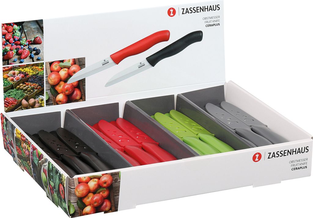 Zassenhaus Obstmesser CERAPLUS, bunt 7,5 cm 70217 Zdjęcie produktu 