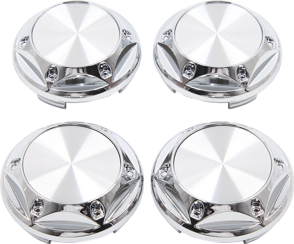 4 Stücke 68mm 4 Clips Auto Rad Reifen Nabenschutz Mitte Radkappen Abdeckungen Schutz für die Mitte Silber