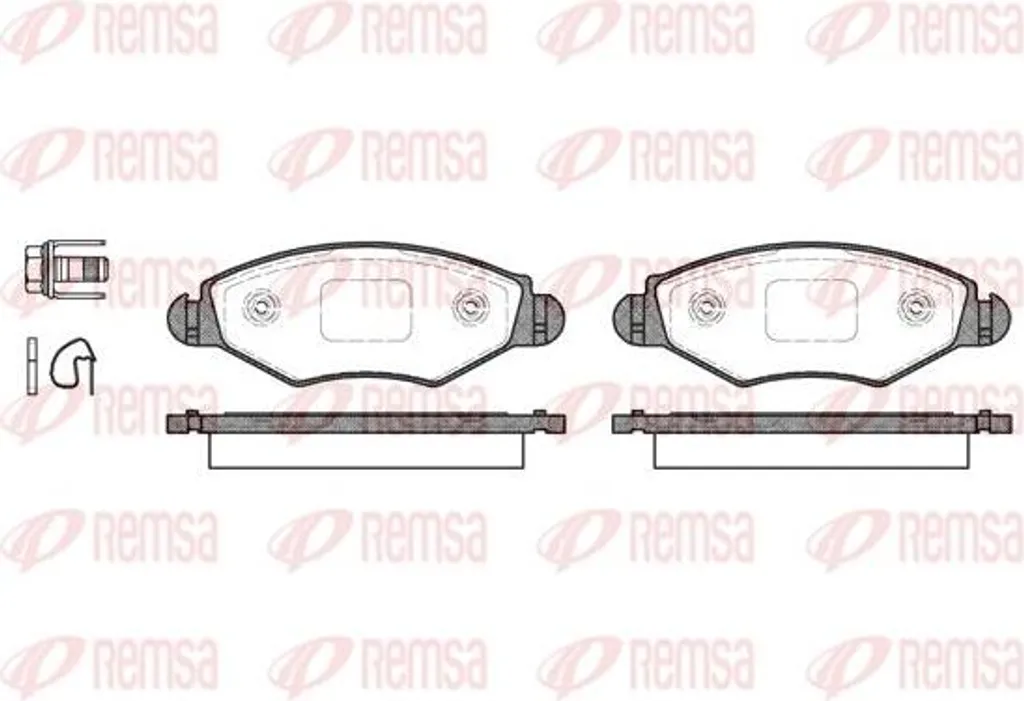 Jeu de plaquettes de frein REMSA 0643.20 pour Xsara et Peugeot 206 306