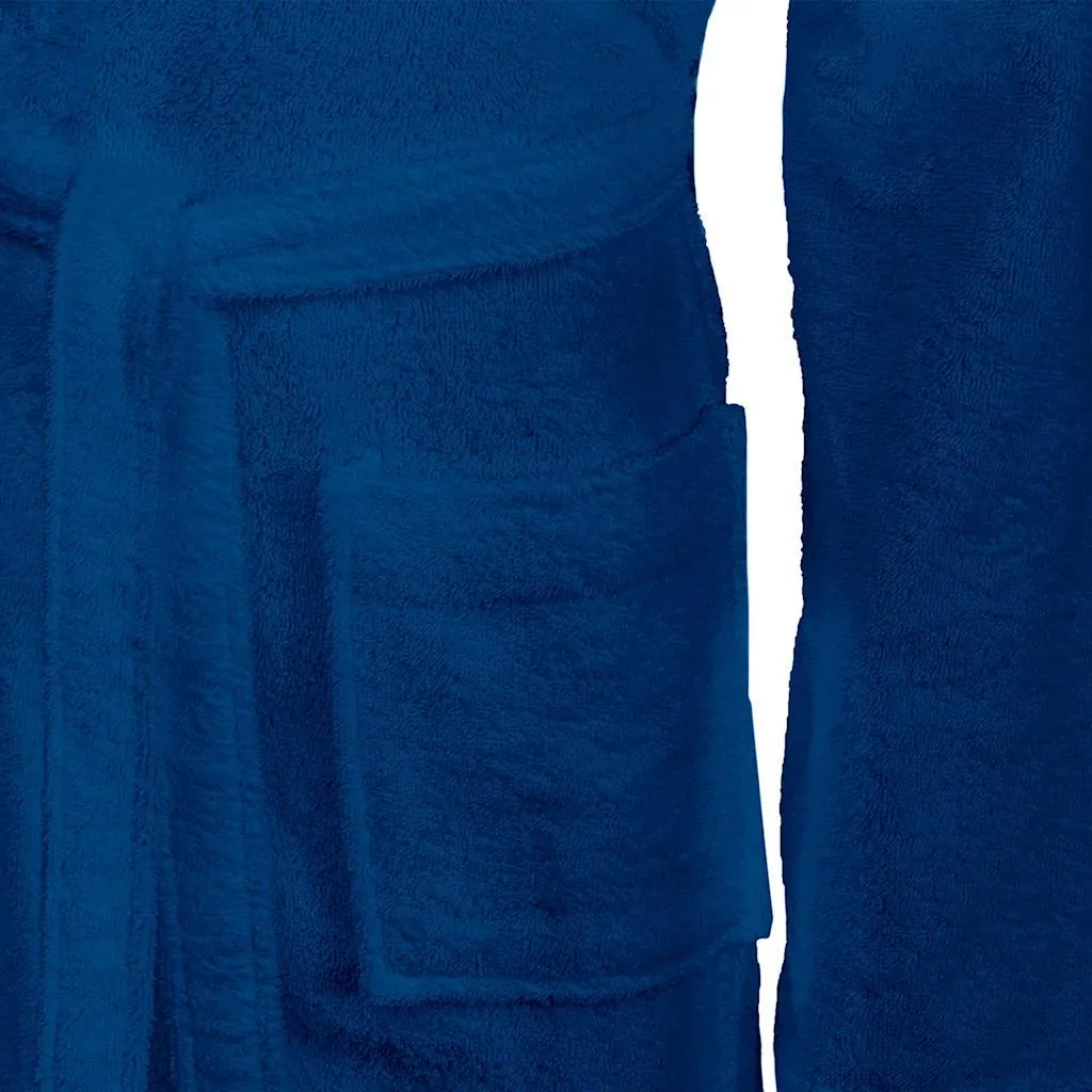 vidaXL KINN Accappatoio Blu Cotone XL: Praticità e Design Minimal - 3