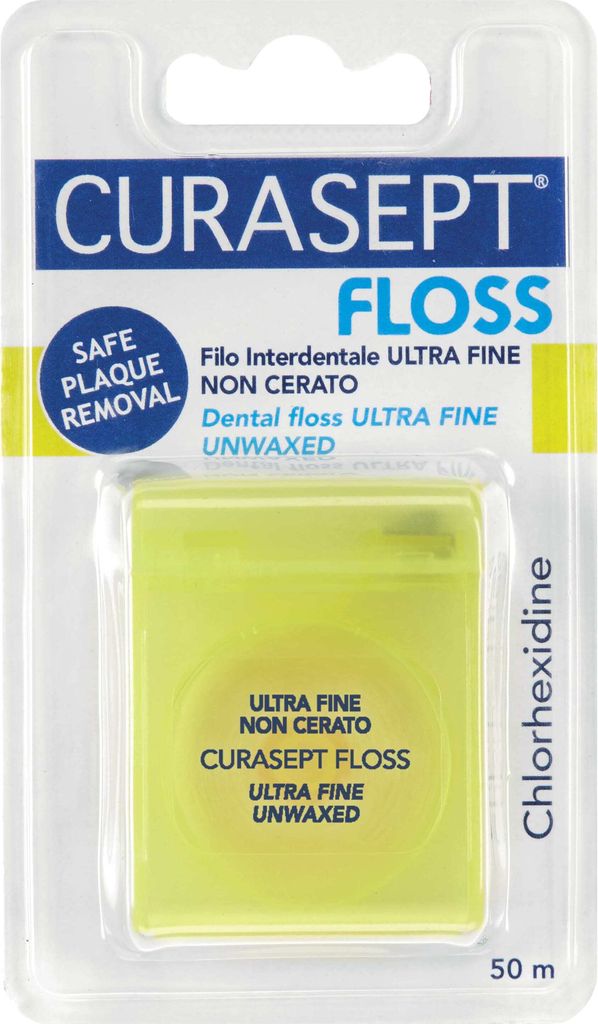 CURASEPT ungewachste Zahnseide mit Chlorhexidin 50 ml Produktbild 